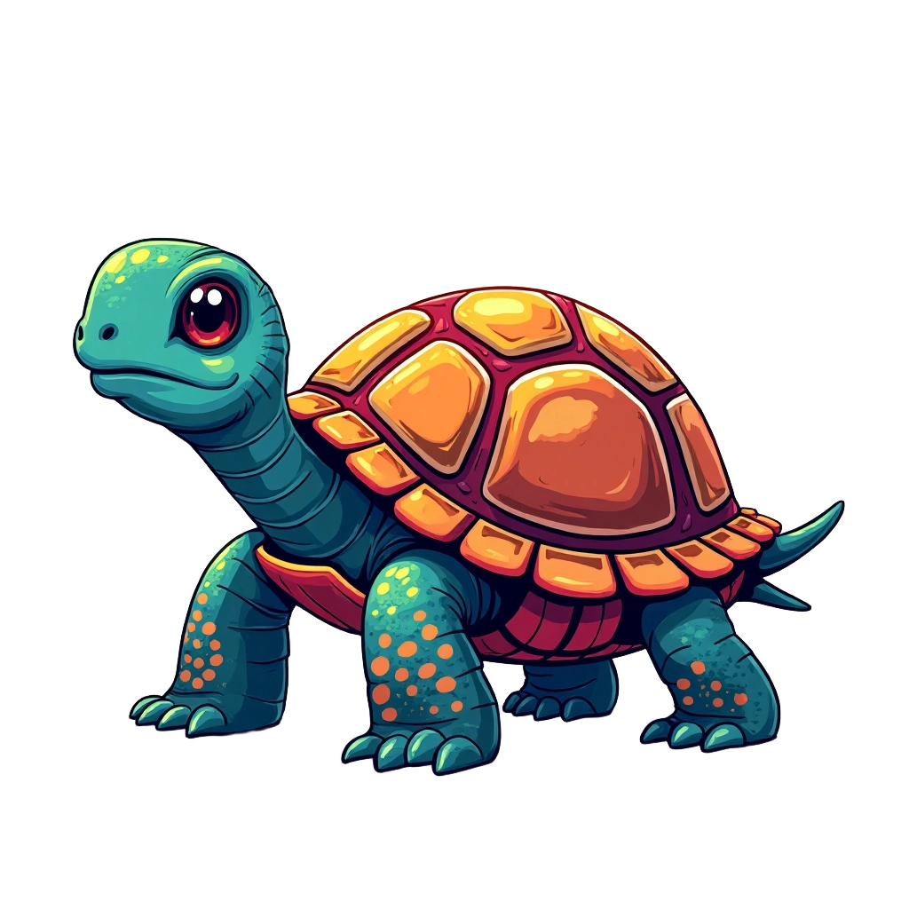 Colorful Turtle Illustration